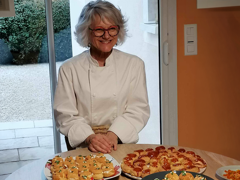 Atelier cuisine au gite avec Pascale